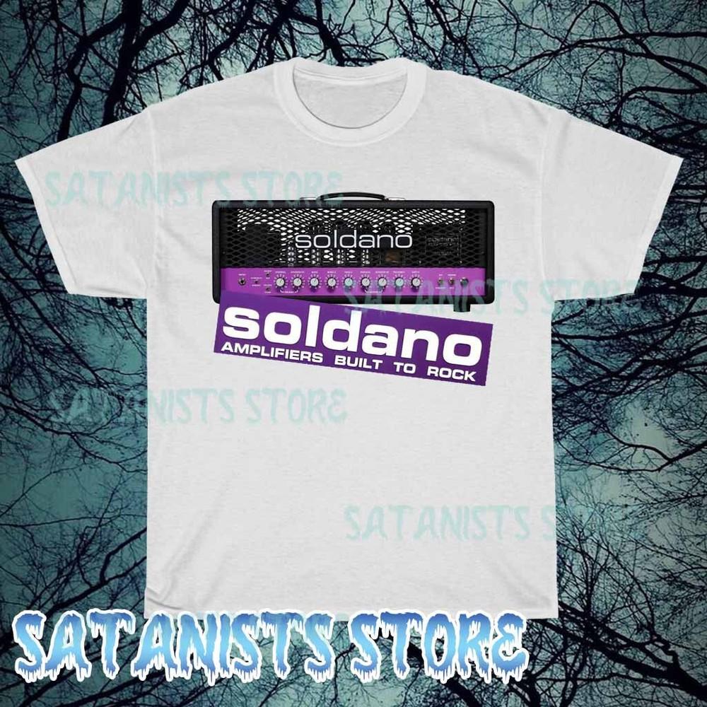 

New Soldano Custom Amplification Guitar Logo Men#039;s Tshirt funny size S to 5XL Unisex T-Shirt XXXXL