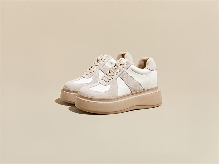 8cm Binnenhoogte Dames Platform Schoenen in Duitse Stijl - Lente Sportsneakers