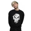 Marvel Mens The Punisher Distrressed Skull Sweatshirt
