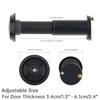 1 Piece 0.55inch Solid Brass 180 Degree High Definition Door Viewer with Rotating Privacy Cover, Security Peek Peep Holes