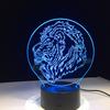 Factory Dropshipping ODM Rechargeable Touch Switch Dog Arylic Panel Box Table Night Lamp  16 Colors Change 3D LED Light