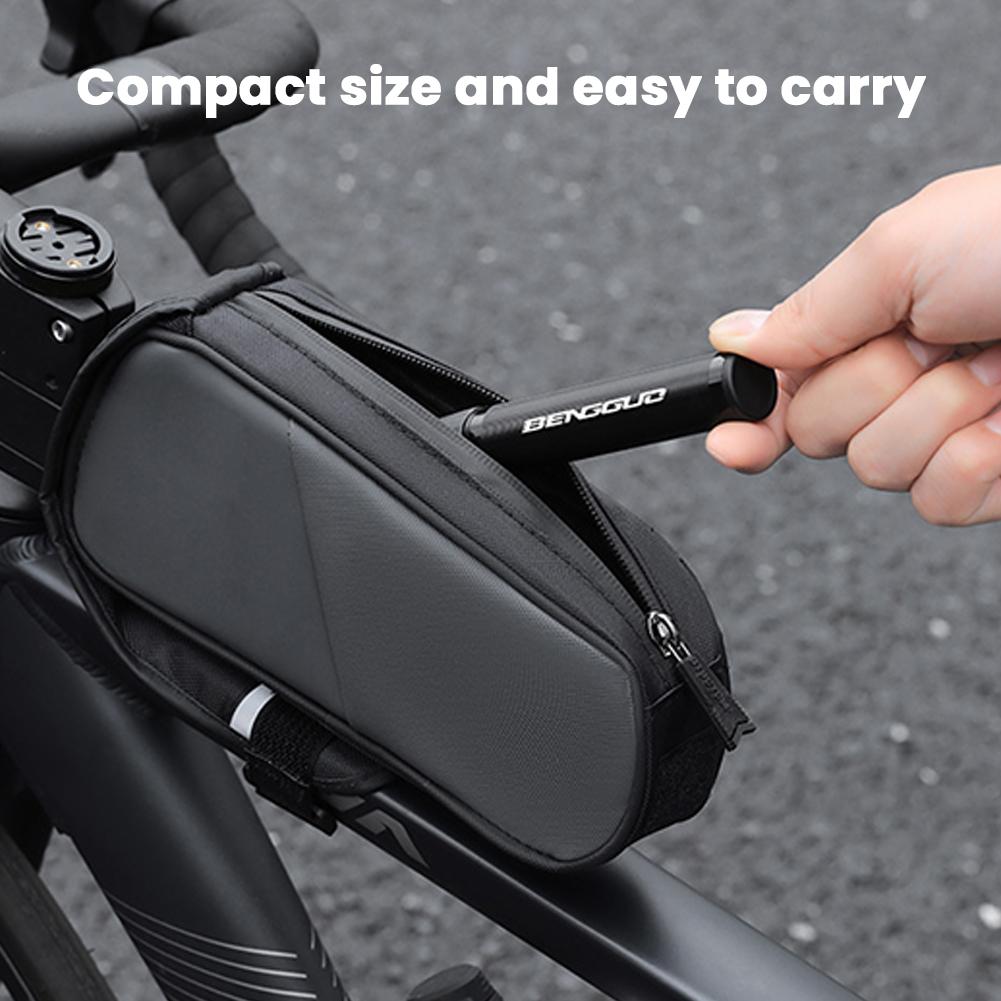 110PSI Mini Bike Pump Aluminum Alloy Bicycle Tire Pump Fits and Schrader Bicycle Hand Pump MTB Road Bicycle CO2 Air Pump