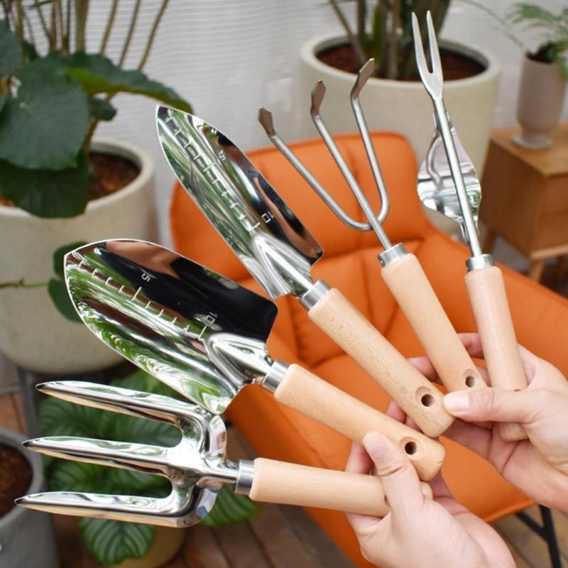 Mini Gardening Potting Tools Handle Spade Shovel Rake Shovel Multifunctional Household Plants Bonsai Succulent Tools