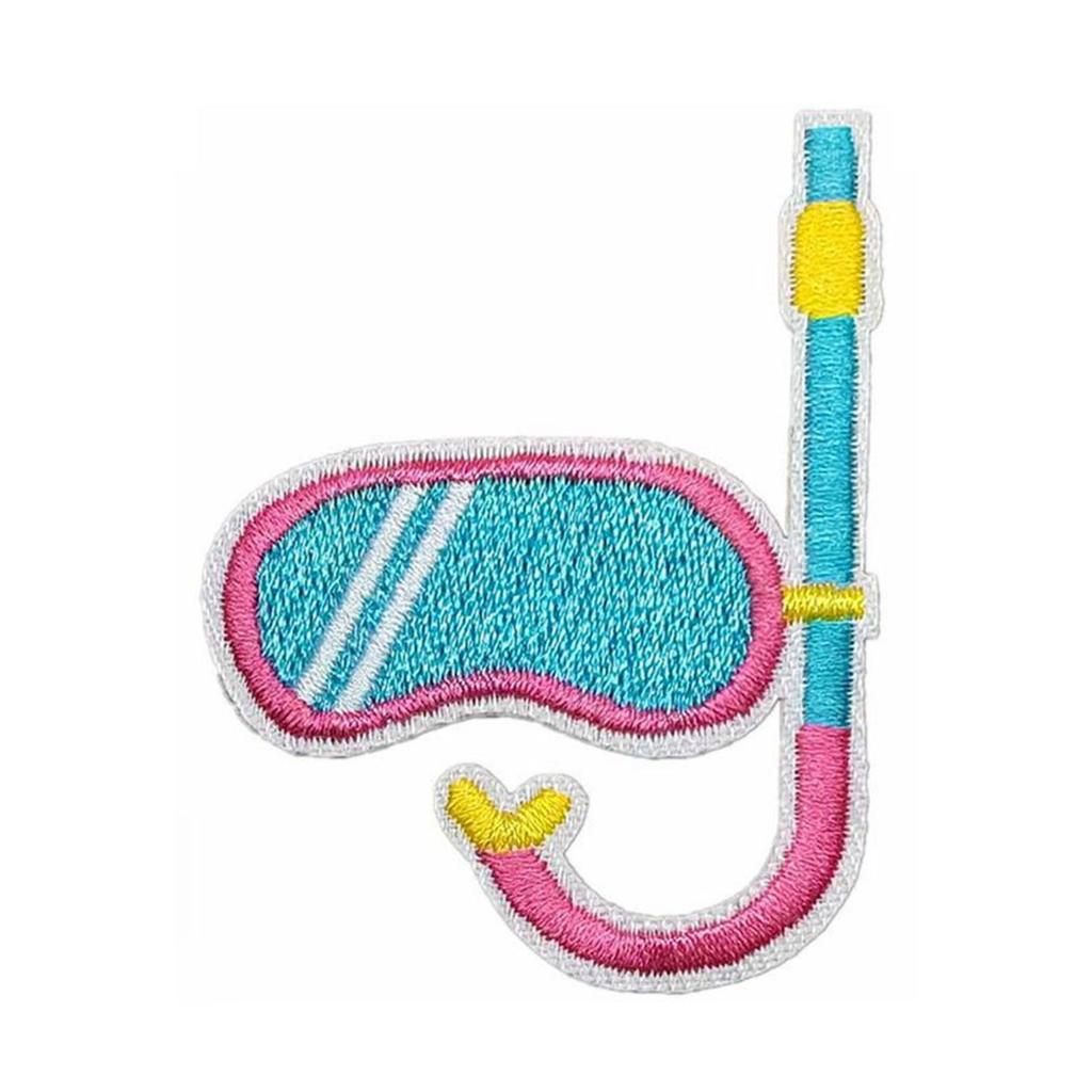 Beach Theme Embroidered Iron On Patches Embroidery Applique Patches Iron On Clothing Repair Patches for Clothes Jackets