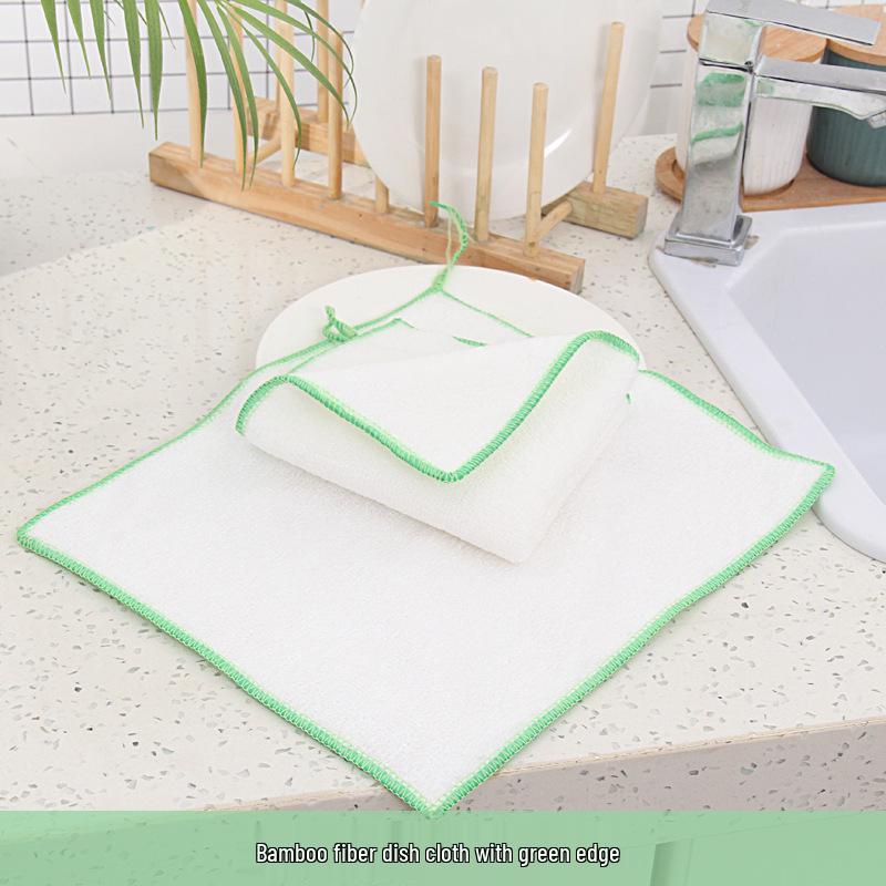 Bamboo Fiber Non-stick Kitchen Dishcloth - Oil Removal & Absorbent