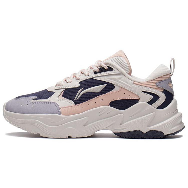 

New LiNing Stargazing Cushioning Rebound Low-Top Running Shoes Women s Pink Purple ARLS024-4 37.5