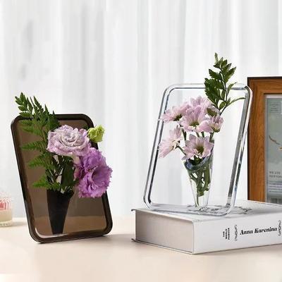 Vase Flower Acrylic Vases For Flower Transparent Butterfly Vase For Hydroponic Dried Flowers Bottle Desk Accessories Home Decor