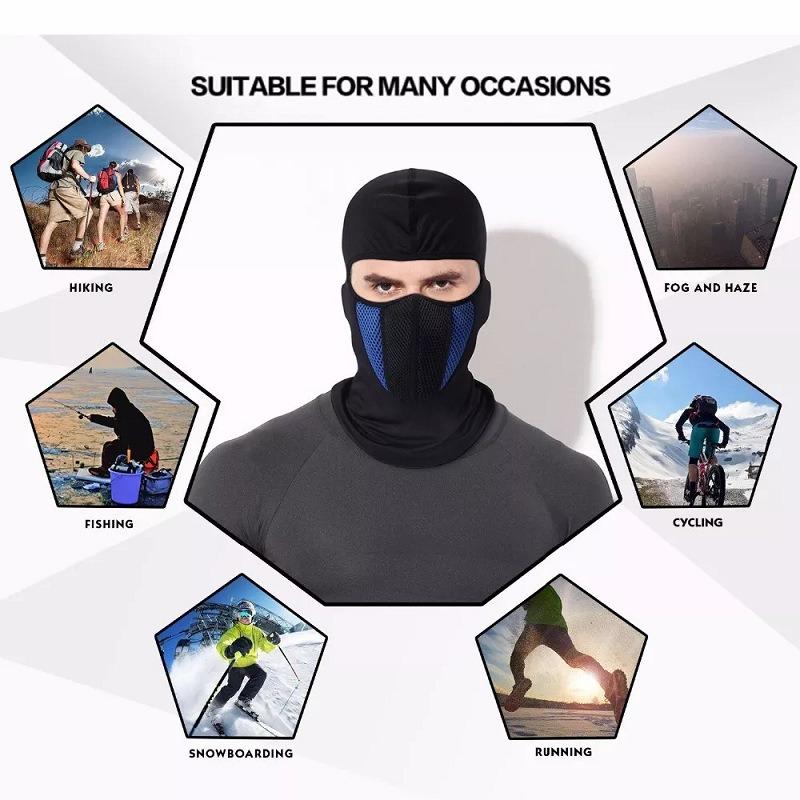 Full Face Keep Warm Mask Winter Cycling Masks Skullies Cap Hat Motocross Motorbike Helmet Moto Riding Neck Face Hood Moto Mask