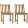 VidaXL Set of 2 Garden Chairs with Cushions, Patio Seats, Dining Chairs, Outdoor Patio Furniture, 3062917
