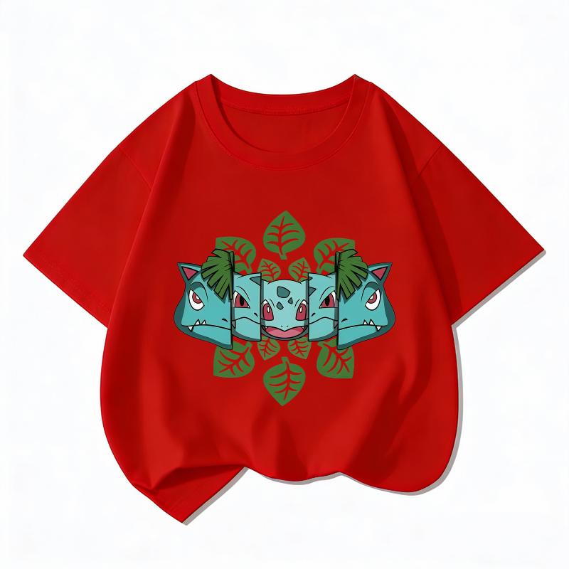 Printed Children's Pure Cotton T-shirt for Boys and Girls, Summer Comfortable and Breathable Children's T-shirt