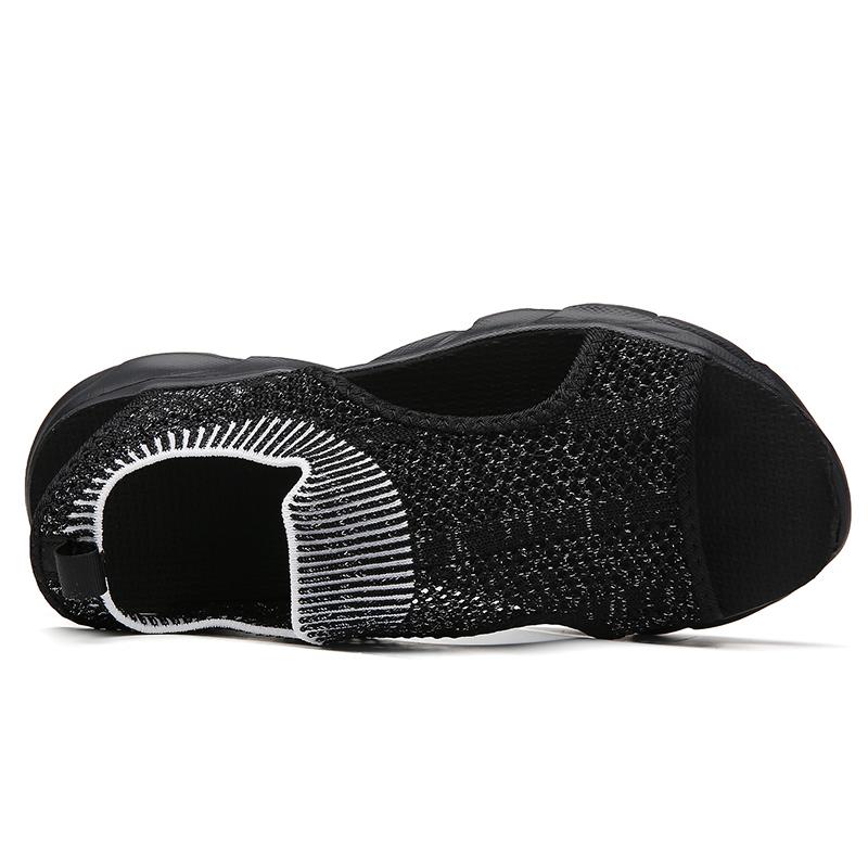 Women's Sandals Summer  Beach Breathable Flat Shoes Open Toe Casual Soft Walking Sandals for Girl Plus Size