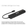 Club 3D USB Gen1 Type C Hub To HDMI 8K30Hz 4K120Hz 2x USB A RJ45 USB C 5Gbps USB C 100W 6-in-1 / / / / PD3.0 (CSV-1596)