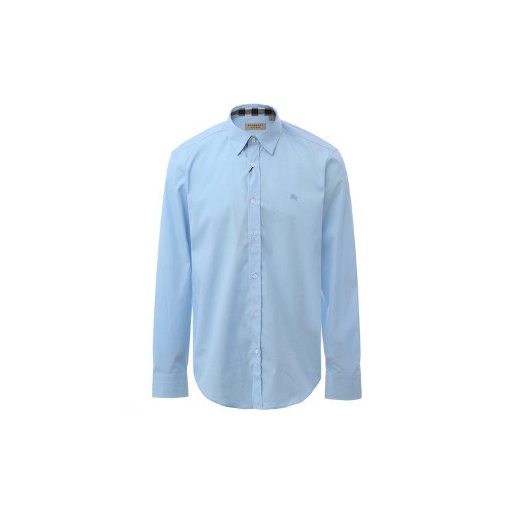 Burberry Mens Cotton Classic Long Sleeves Shirt Blue 39911601
