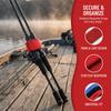 30PCS Elastic Fishing Rod Belts Neoprene Fishing Pole Straps Durable Fishing Rod Straps  Fly Rods