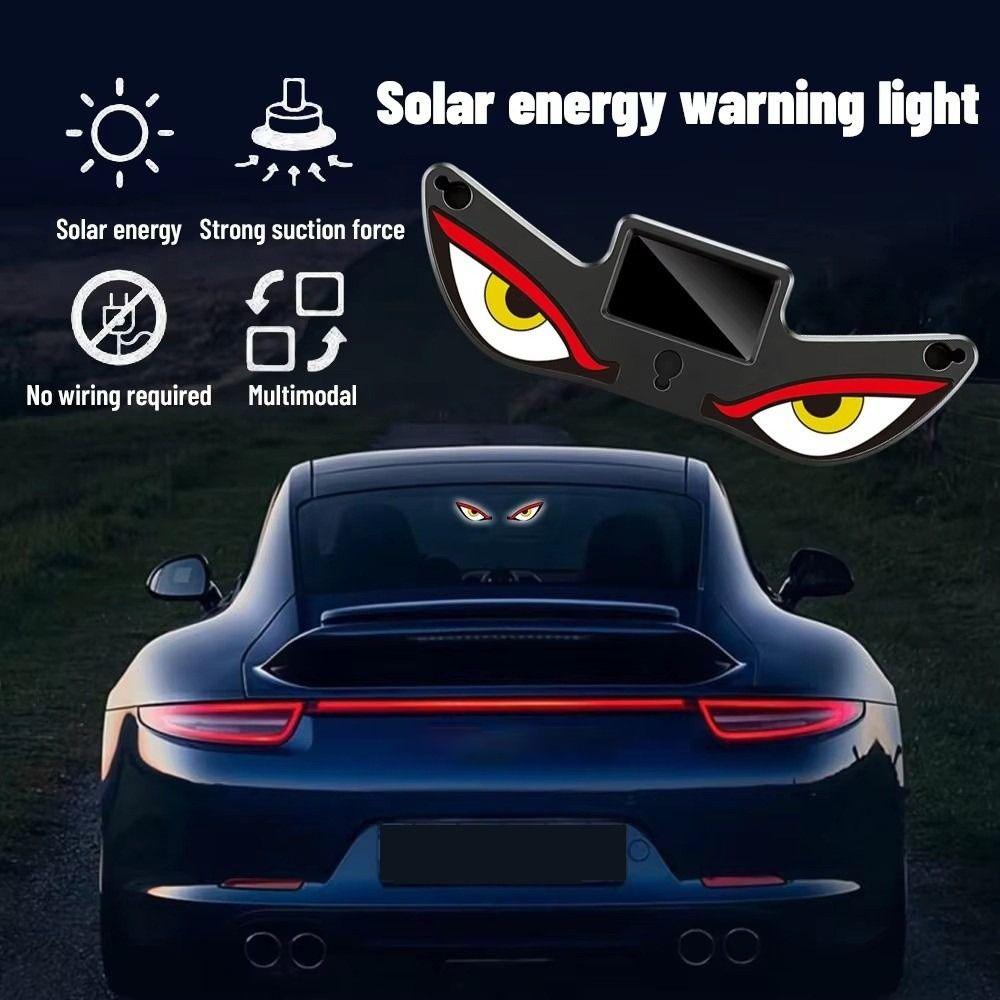 Kabellose Solarbetriebene Auto-Neonschilder Vibrationslichter auf Dynamischem Display Intelligente LED-Lichter Saugnapf Auto-Innenraum-Dekorationslicht