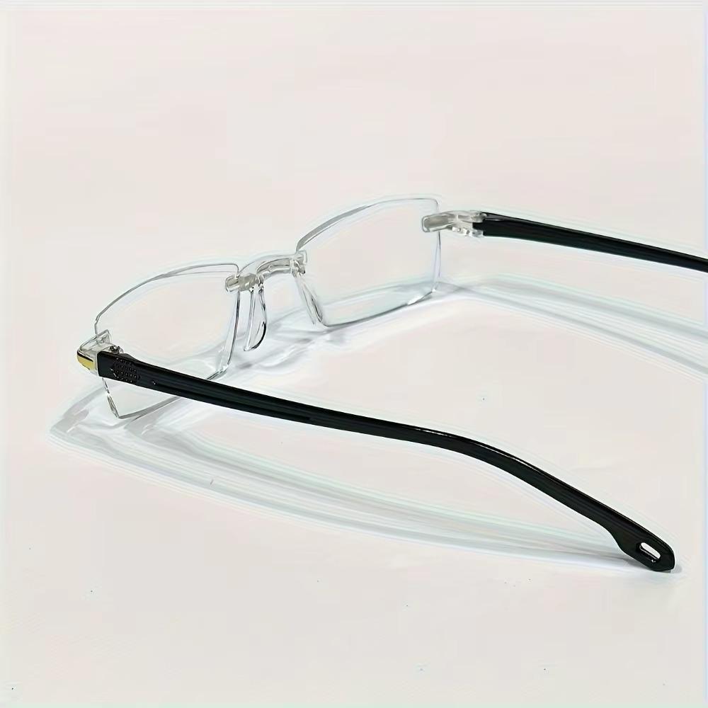 6 Pack Rimless Reading Glasses Anti Blue Light Blocking Computer Readers for Women Men Clear