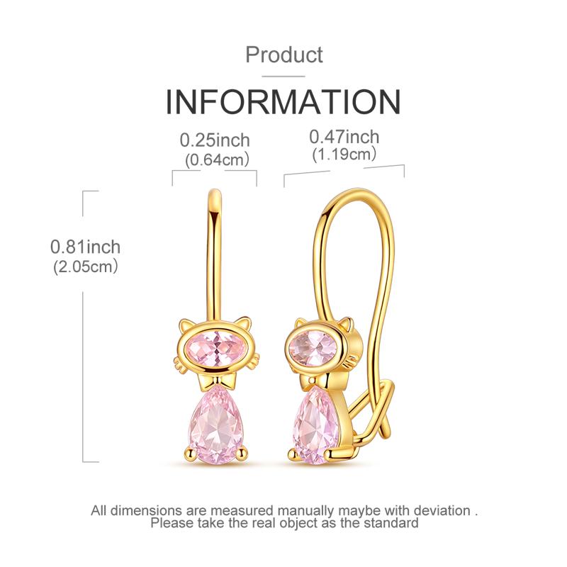 Fashion Gold Woman Hoop Earring 925 Sterling copper Sparkling Zircon Round Ear Stud Earrings Fine Zircon Lover Anniversary Gift