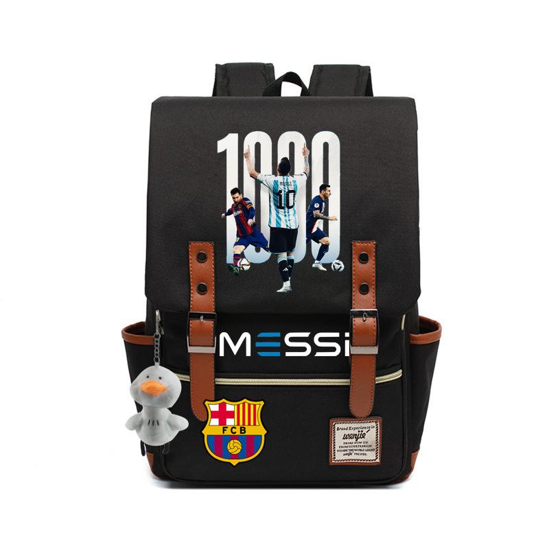 2023 neuer Schulranzen Lionel Messi Koreanischer Oxford-Stoff Rucksack Nylon, Reisetasche Damen Outdoor Rücken