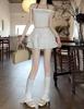 Women's Black Puffy High-Waist Ballet Skirt - Summer 2025 Fashion, Anti-Exposure