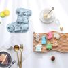 Holiday Decoration Soap Mould Chocolate Cake Mold Sock Shape Christmas Theme Silicone Mold 7 Cavity Bell Snowman Tree