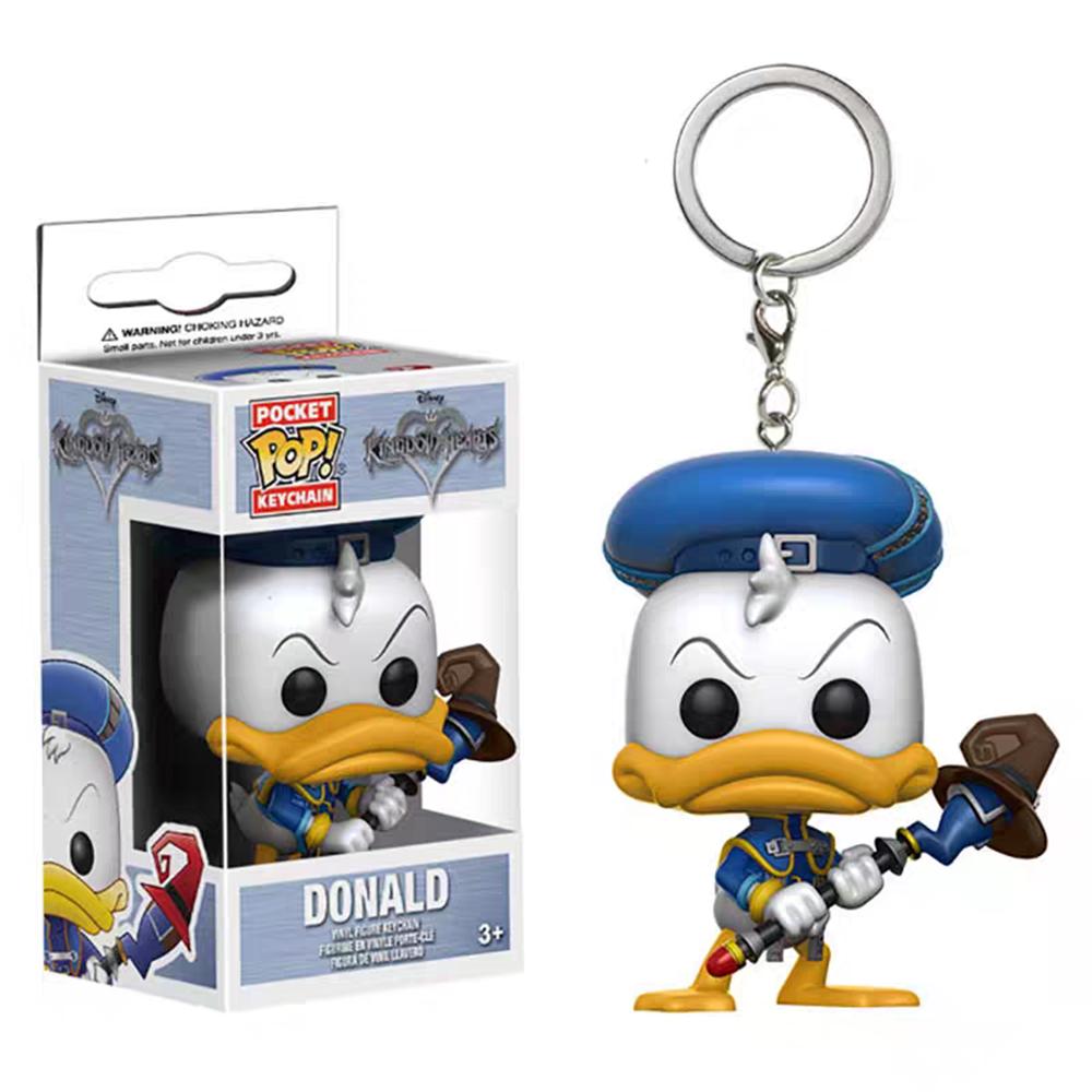 

FUNKO Pop Pocket Keychain Disney Mickey Mouse Scrooge Mcduck Mickey Minnie Vinyl Figure Dolls Model Toys For Children Gift