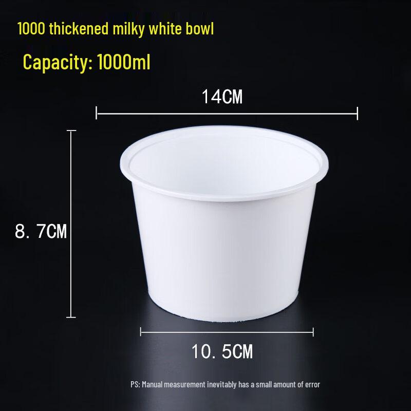 Yuzhuxun Disposable Plastic Takeaway Bowls 1000ml