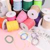 0,5mm-3mm Wachsfaden mehrfarbige Halskettenseil Wachsseil handgefertigt DIY Armband Materialseil