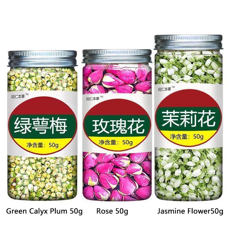 High-quality Green-calyx Plum Blossom & Rose & Jasmine Health Tea