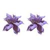 1 Pair Women Hair Clips Large Flower Decor Side Hair Pins No Hair Damage Hairpins Non-fade Hair Accessory