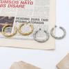 Stylish And Simple Titanium Steel Twist Earrings Women'S Niche Light Luxury C Titanium Steel Earrings Do Not Fade