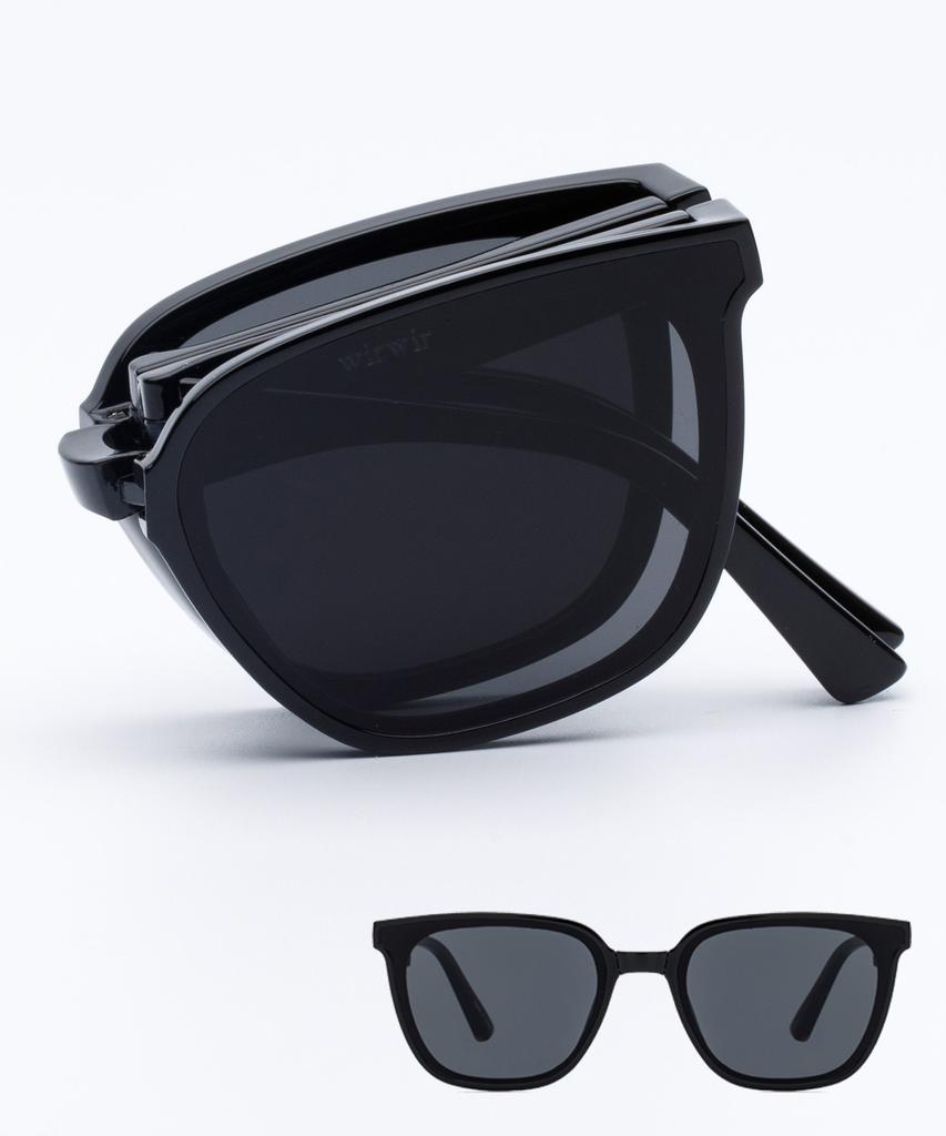 Likkeullou Rc Wirwir Folder Sunglasses Black
