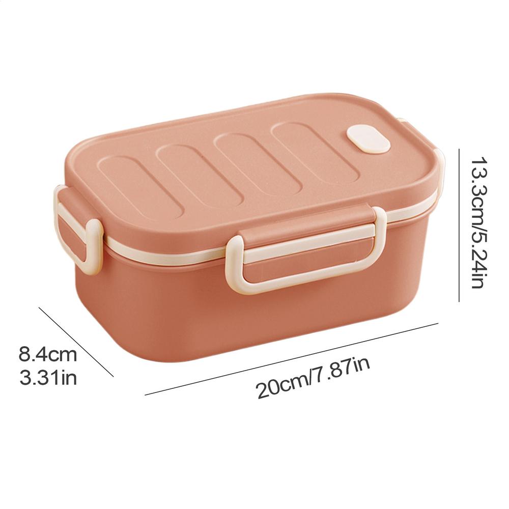 

Lunch Box Portable double Layer Children Student Bento Box Leakproof Microwavable Food Container School Travel Office Picnic рожевий