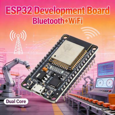 ESP32 WROOM32 Board WiFi Bluetooth 4.2 CP2102 USB Serial 240MHz Dual Core 32Mbit SPIFlash Support FOTA Upgrade