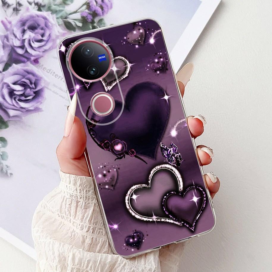 For Vivo V50 Case V2427 Phone Case 2025 New Fashion Butterfly Silicone Soft Cover For Vivo V50 Lite VivoV50 5G Shockproof Bumper