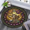 Cat Nature Symbols Round Area Rug Under Office Chairs Bedroom Living Room Home Decor