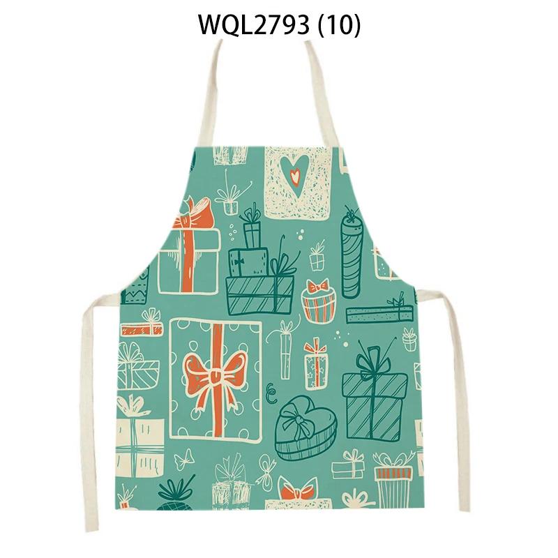 Cute Gifts Pattern Sleeveless Kitchen Aprons Home Decor Baking Accessories Household Cooking Pinafore Cleaning Tool Delantal