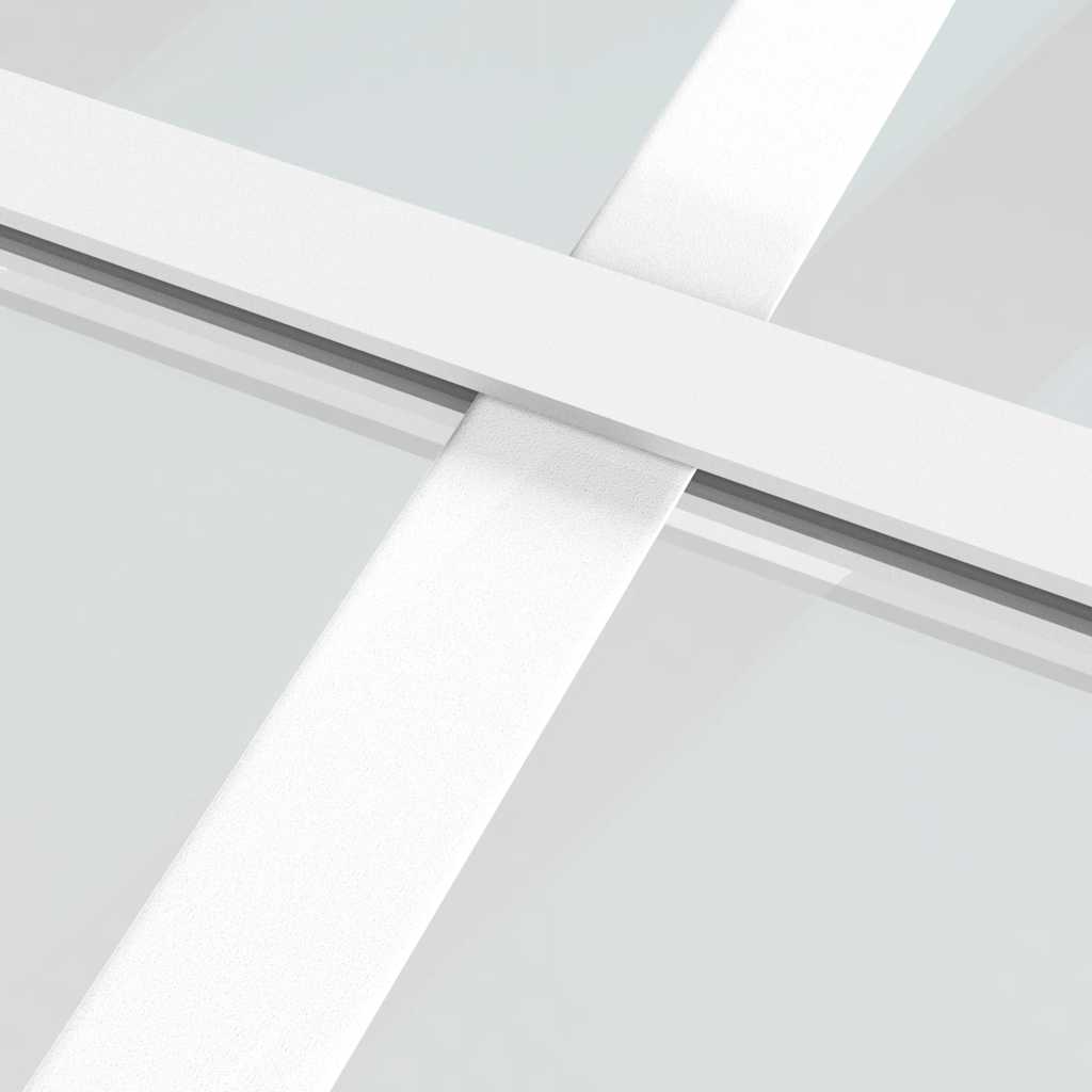Vidaxl Drzwi Przesuwne, Szkło Esg I Aluminium, 90X205 Cm, Białe