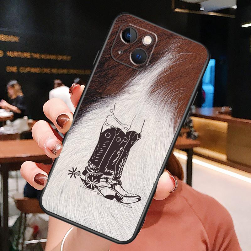 Western Cowgirl Cowboy Phone Case For iPhone 16 Pro Max 15 14 13 11 12 Pro Max Plus 12 13 Mini XR 16e Funda Cover
