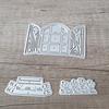 Finestra Vaso di fiori Fustellatura Scrapbooking Goffratura Carta Artigianato Stencil Stampo