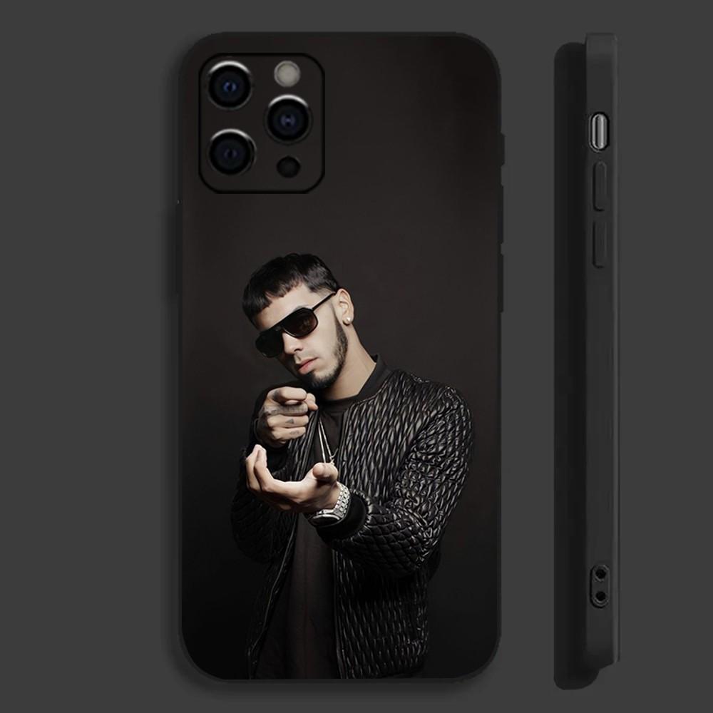A-Anuel AA Rapper Echte Handyhülle Für Apple iPhone 15,14,13,12,11,Pro,X,XS,Max,XR,Plus,Mini Weiche Schwarze Hülle