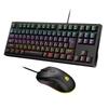 iClever Gaming Keyboard and Mouse Red Mechanical Japanese 91 Macro Customizable 6 DPI Mouse for Gaming and Office Windows G06Combo Set, Wired, Switch,