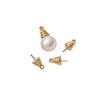 14K Gold Filled Pearl Holder Eye Pin Pendant Cap for DIY Accessories