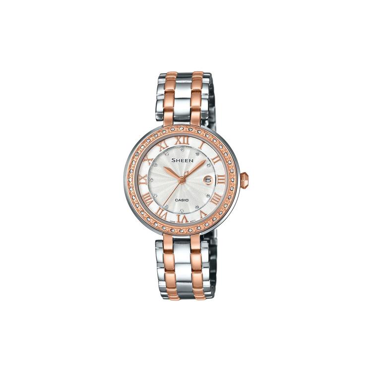 

CASIO Women s SHEEN Gold Watch SHE-4034BSG-7A SHE-4034BSG-7A Medium Gold Strap