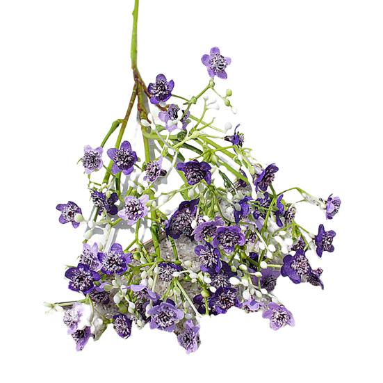 Simulation Flower Convenient Vivid No Watering Faux Silk Flower Maintenance Free Simulation Flower Artificial Gypsophila for Banquet