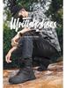 Men's Winter Snow Boots: Plus Velvet Lined, Warm, Cozy Cotton, Cross-Border, Large Size, Hiking & Combat Boots, Desert Style.