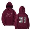 Women's And Men's  Fashionable Hooded Long Sleeved Printed Casual Pullover Unisex Sweatshirt Top