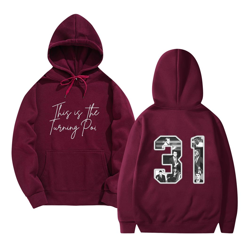 Women's And Men's  Fashionable Hooded Long Sleeved Printed Casual Pullover Unisex Sweatshirt Top