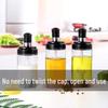Wutuo 250ml Black Seasoning Jar with Honey Dipper Lid