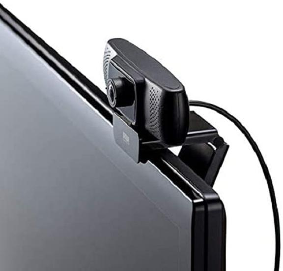 Sanwa Supply Wide Lens Web Camera for Conferences Long Cable USB Connection Ultra Wide Angle Microphone Compatible with Skype Black (3m Type) 150°