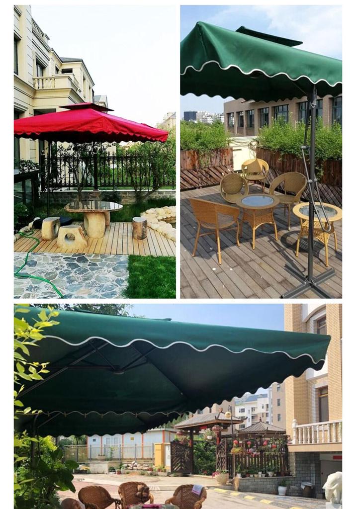 Waterproof Sunshade Umbrella for Balcony, Advertising, Roman Style, Security Booth, Stall, and Courtyard